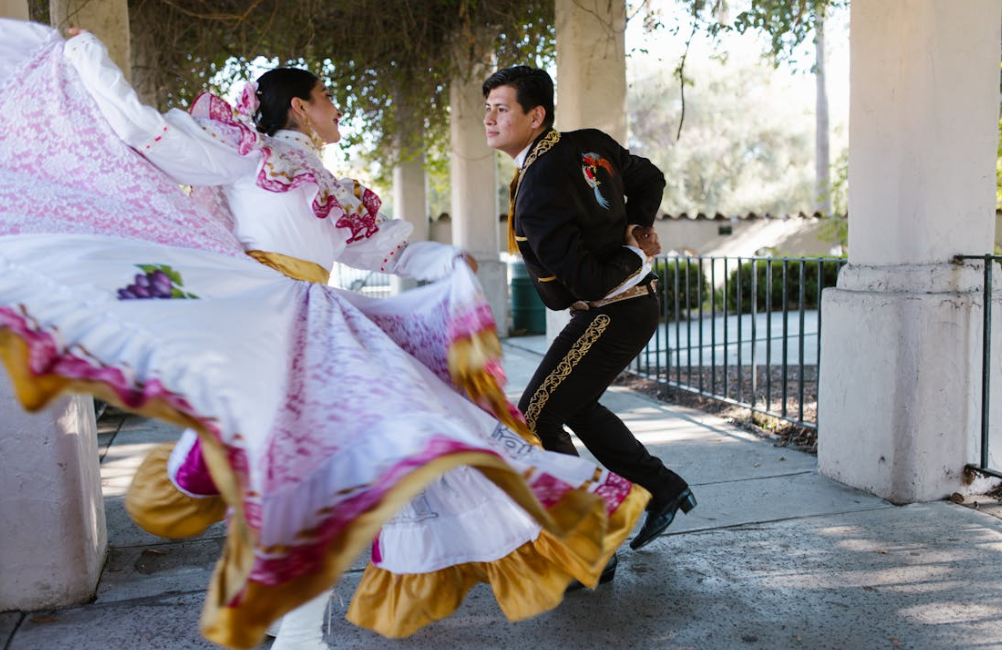 Man and woman dancing