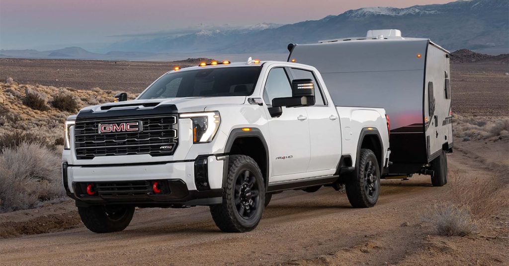 GMC Truck towing an RV