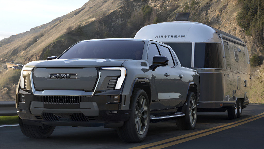 GMC Truck towing an RV