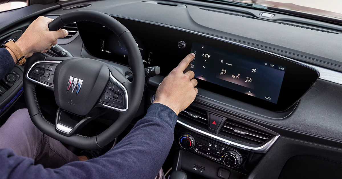 2025 Buick Encore gx interior dashboard and steering wheel