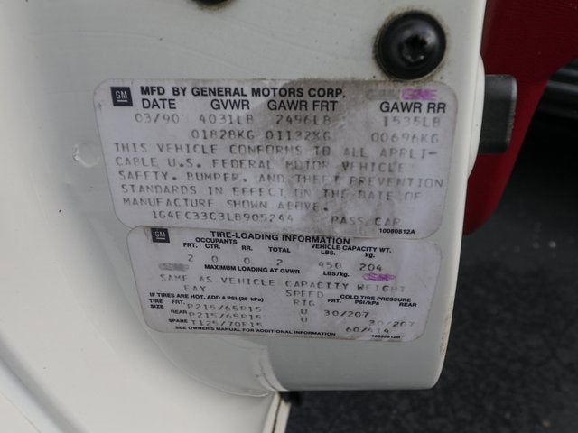 1990 Buick Reatta Base