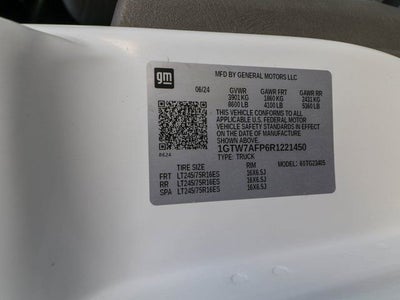 2024 GMC Savana Cargo 2500 Work Van