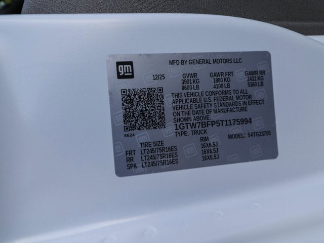 2026 GMC Savana Cargo 2500 Work Van