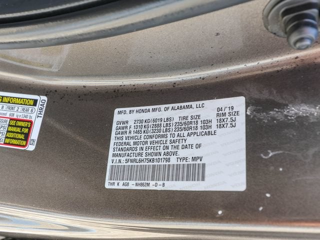 2019 Honda Odyssey EX-L