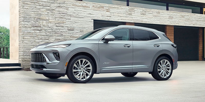 Buick Envision parked near a building