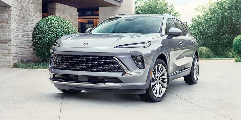 Buick Envision parked near a building