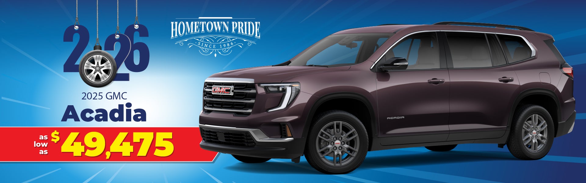 2025 GMC Acadia - as low as $49,475