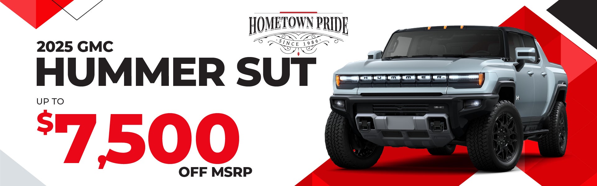 2025 GMC Hummer EV SUT - save up to $7500 off MSRP