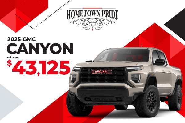 2025 GMC Canyon - as low as $43,125