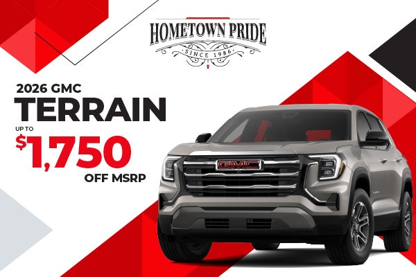 2026 GMC Terrain - up to $1750 off MSRP