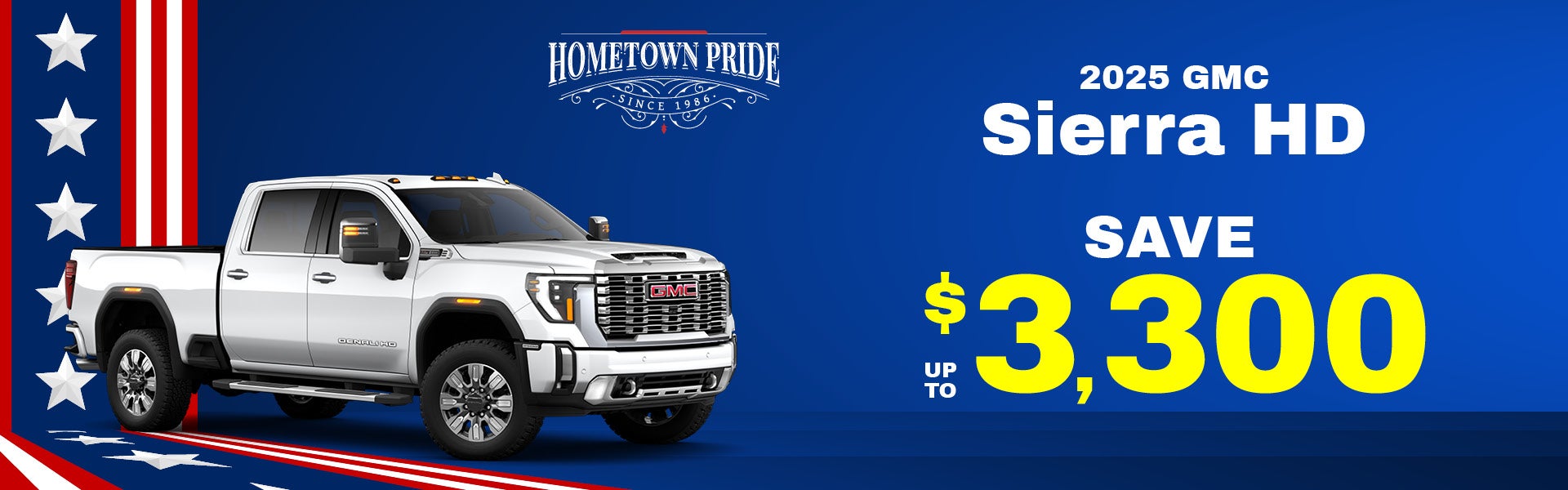 2025 GMC Sierra HD - up to $3300 off MSRP