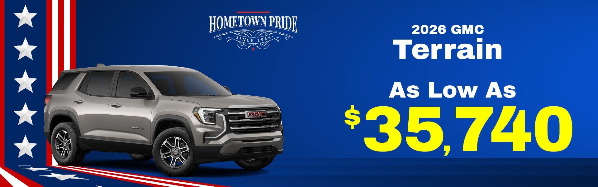 2026 GMC Terrain - as low as $35,740