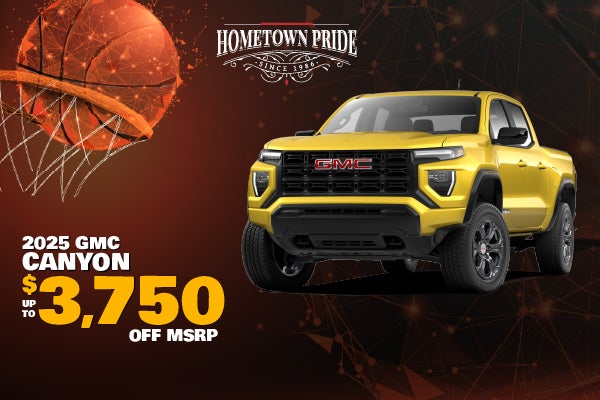 2025 GMC Canyon - up to $3750 off MSRP