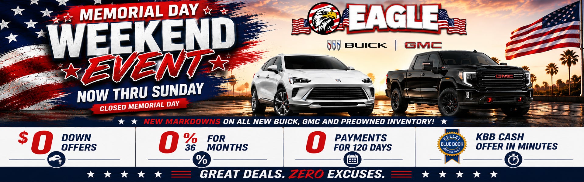 Memorial Day Weekend Event - no thru Sunday! New Markdowns!