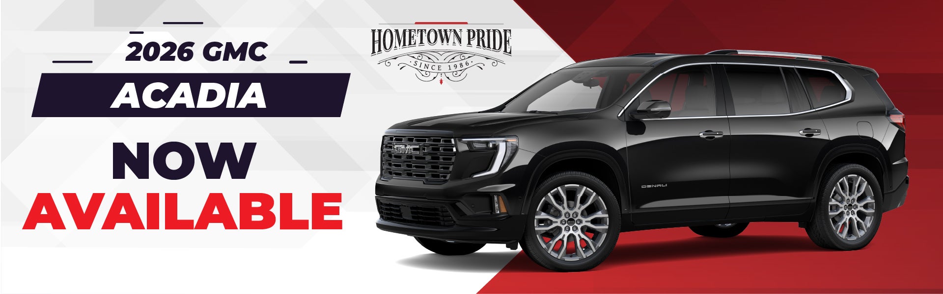 2026 GMC Acadia - now available