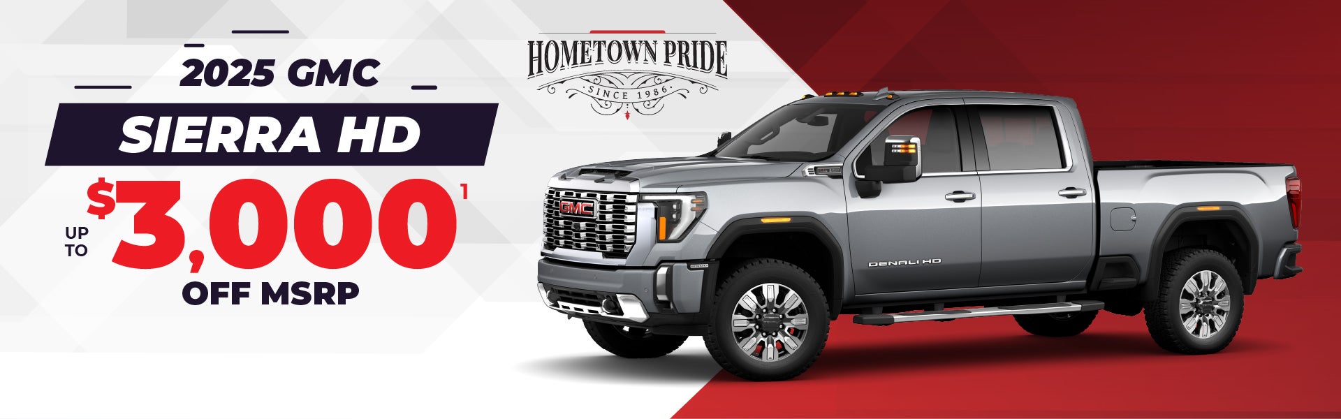 2025 GMC Sierra HD - up to $3000 off MSRP