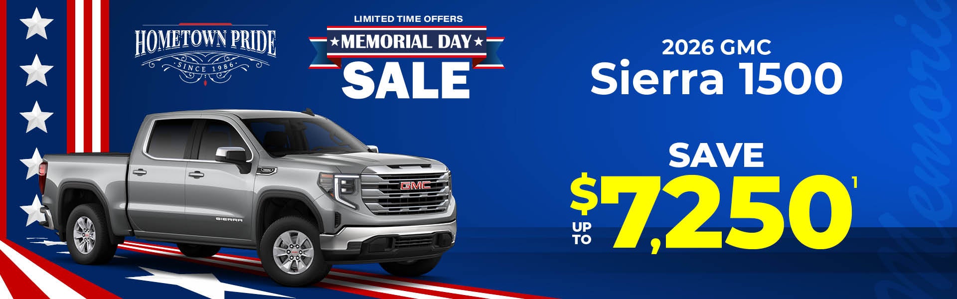 2026 GMC Sierra 1500 - up to $7250 off MSRP