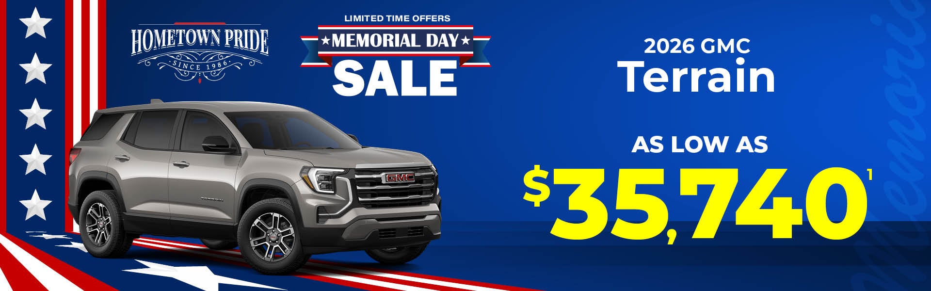 2026 GMC Terrain - as low as $35,740
