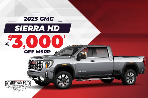 2025 GMC Sierra HD - up to $3000 off MSRP