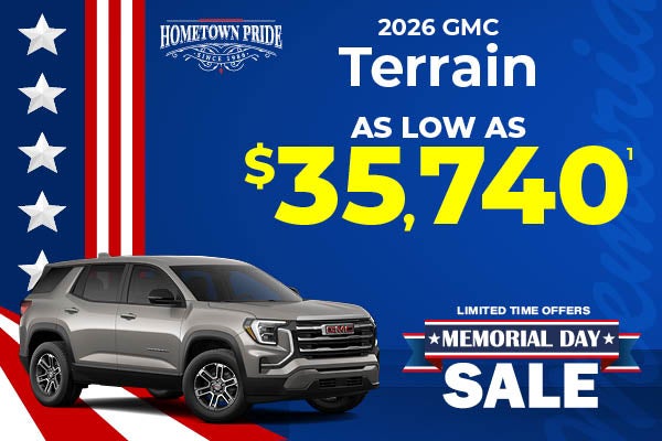 2026 GMC Terrain - as low as $35,740