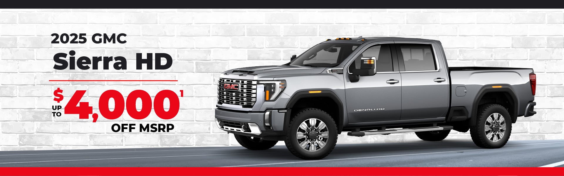 2025 GMC Sierra HD - up to $3500 off MSRP