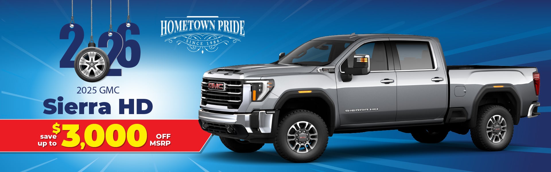 2025 GMC Sierra HD - up to $3000 off MSRP