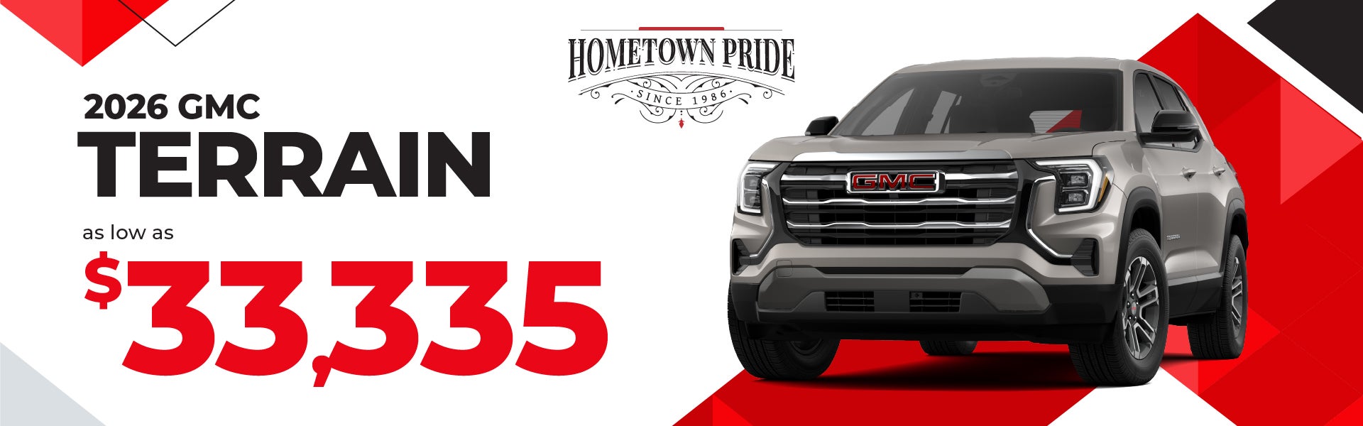 2026 GMC Terrain - as low as $33,335